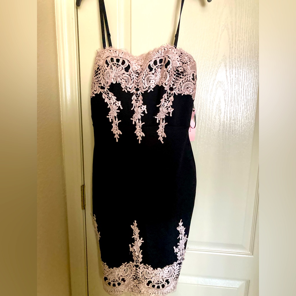 Black And Rose Gold Dress